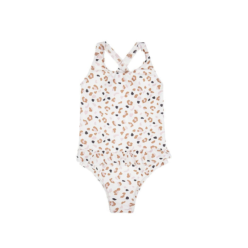 Afbeelding laden in galerijviewer, Leopard | kaki meisjes uv badpak