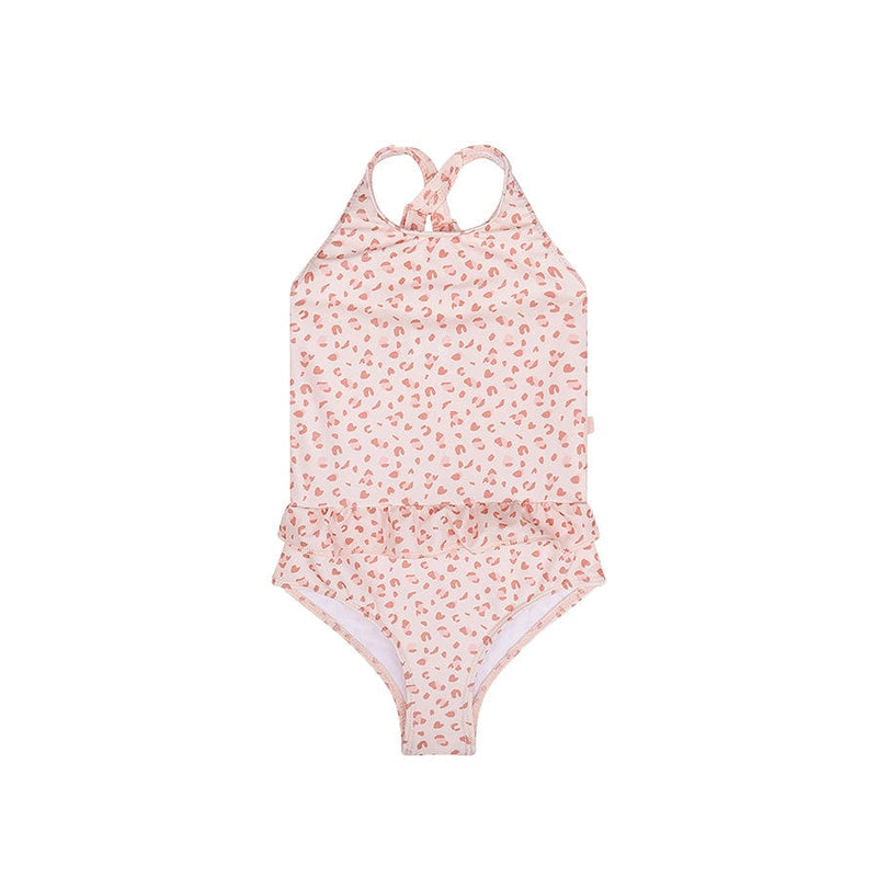 Afbeelding laden in galerijviewer, Leopard | oudroze meisjes uv badpak