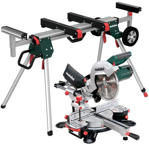 Load image into Gallery viewer, Metabo afkortzaag kgs 305 m met trekfunctie + ksu 251 onderstel