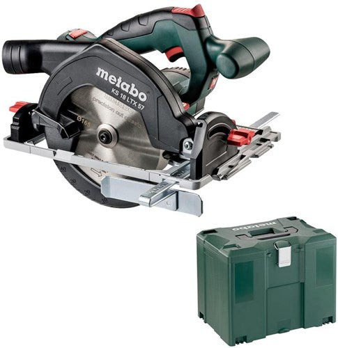 Load image into Gallery viewer, Metabo ks 18 ltx 57 accu-cirkelzaag body in metaloc koffer - zonder accu's en lader - 601857840
