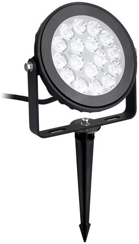 Afbeelding laden in galerijviewer, Mi-light rgb-cct led tuinspot ip65 9w rond zwart led0255