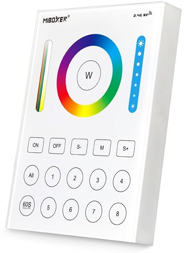 Afbeelding laden in galerijviewer, Mi-light miboxer rgb-cct draadloze opbouw schakelaar 2.4g 8-zones wit - led0203