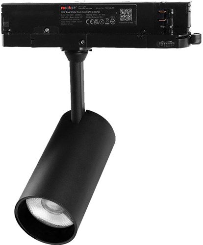 Afbeelding laden in galerijviewer, Mi-light miboxer rgb-cct led 3-fase railspot 30w zwart - led0238