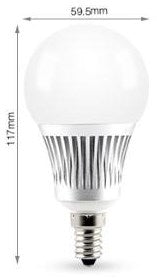 Afbeelding laden in galerijviewer, Mi-light miboxer rgb-cct led e14 kogel 5w rf 2.4g - led0215