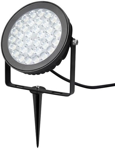 Afbeelding laden in galerijviewer, Mi-light miboxer rgb-cct led tuinspot ip65 25w rond zwart - led0258