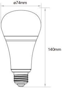 Load image into Gallery viewer, Mi-light miboxer zigbee rgb-cct led e27 gls 12w - led0276