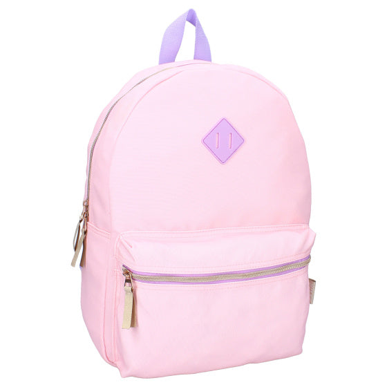 Load image into Gallery viewer, Milky kiss next level vibes schooltas meisjes 13,5 liter lichtroze