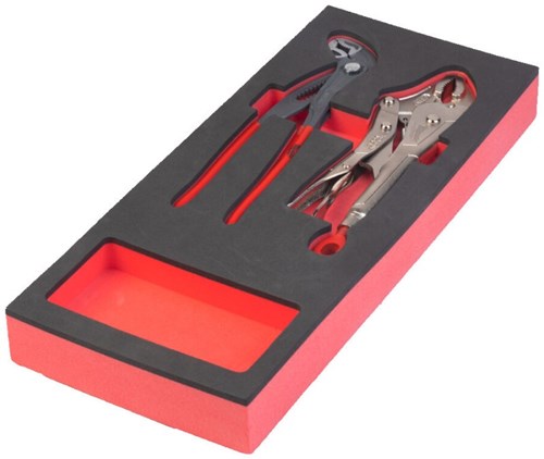 Load image into Gallery viewer, Milwaukee accessoires foam inlay tangen: gebogen griptang 250 mm en verstelbare waterpomptang 250 mm (2-delig) - 4932493255