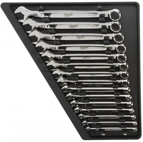 Load image into Gallery viewer, Milwaukee accessoires max bite | metrische ring- steeksleutel-set | 15-delig - 4932464258
