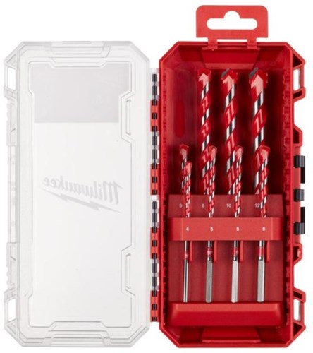 Load image into Gallery viewer, Milwaukee accessoires milwaukee betonboren premium packout friendly box set (4 x 90, 5 5 6 6 x 100, 8 10 12 x 150 mm) - 4932493881