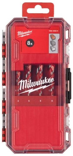Load image into Gallery viewer, Milwaukee accessoires milwaukee betonboren premium packout friendly box set (4 x 90, 5 5 6 6 x 100, 8 10 12 x 150 mm) - 4932493881