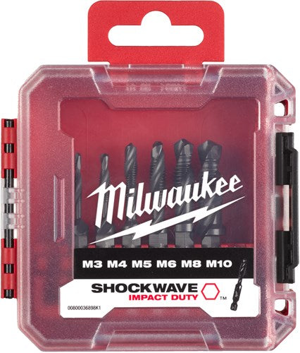 Load image into Gallery viewer, Milwaukee accessoires milwaukee boor tap combinatie | 1 4 hss-g | combi drill tap set - 4932498267