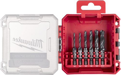 Load image into Gallery viewer, Milwaukee accessoires milwaukee boor tap combinatie | 1 4 hss-g | combi drill tap set - 4932498267