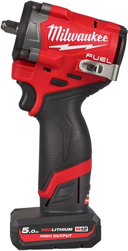Load image into Gallery viewer, Milwaukee m12 fciwf38g3-502x | fuel compacte accu slagmoersleutel 12v 3 8 met frictiering in hd box (2x 5.0ah accu + c12 c lader) - 4933493452