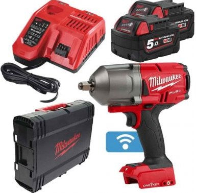 Load image into Gallery viewer, Milwaukee m18 onefhiw12-502x 1 2 fuel accu slagmoersleutel (2x 5.0ah accu) - 4933459727
