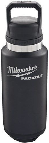 Load image into Gallery viewer, Milwaukee packout™ 1065 ml fles met deksel zwart - 4932493468
