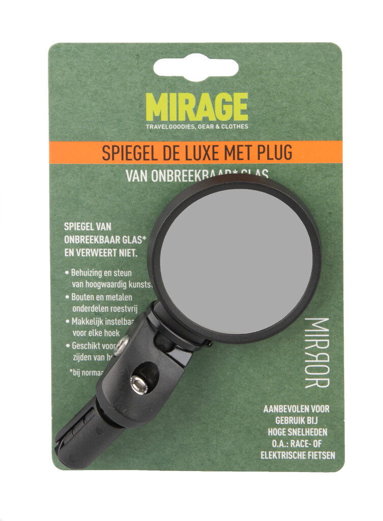 Load image into Gallery viewer, Mirage Spiegel zwart in het stuur