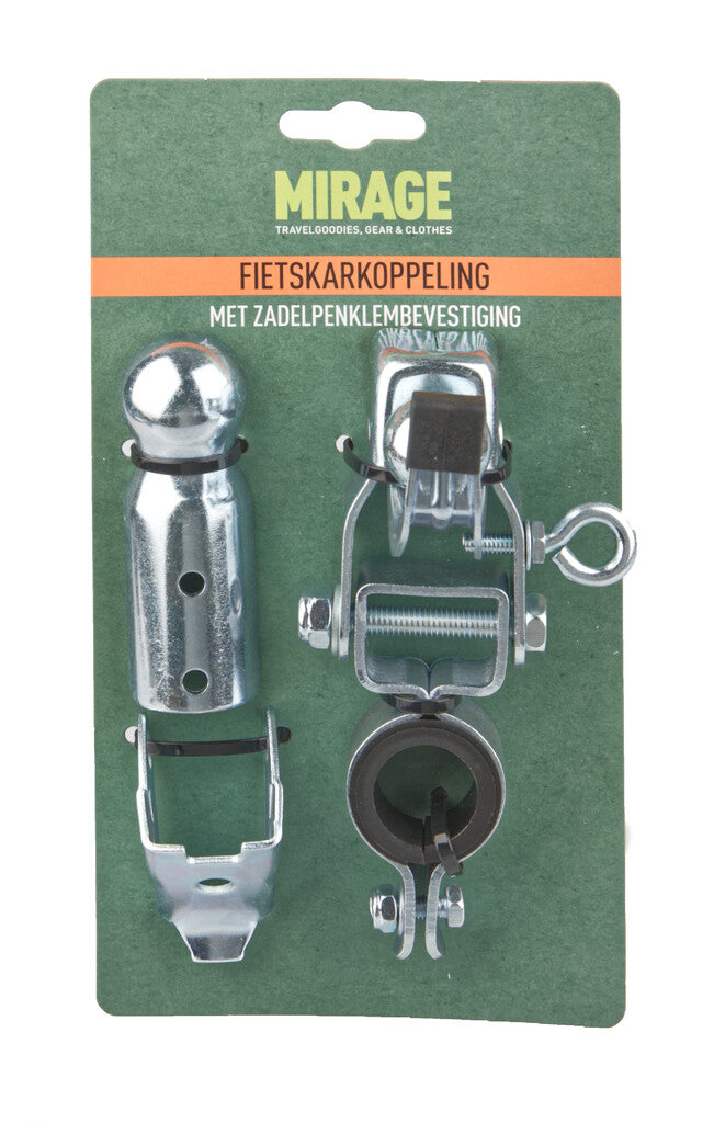 Load image into Gallery viewer, Mirage fietskarkoppeling zadelpen bevestiging, zilver, 22~24mm