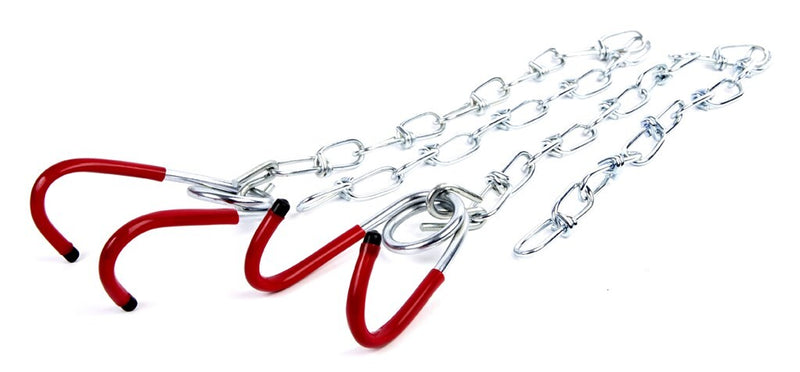 Load image into Gallery viewer, Set ophanghaken met ketting geplastificeerd