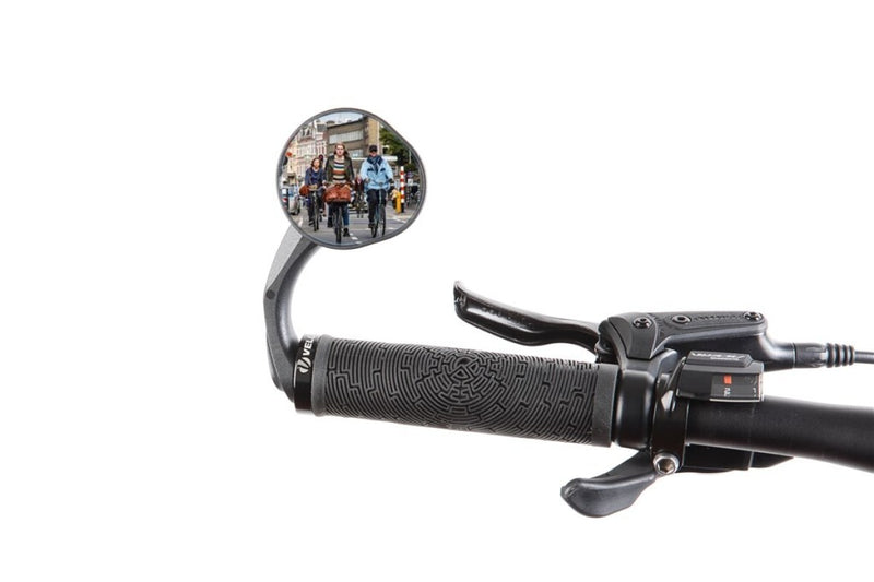 Load image into Gallery viewer, Mirage Spiegel up down bar-end links of rechts zwart op kaart