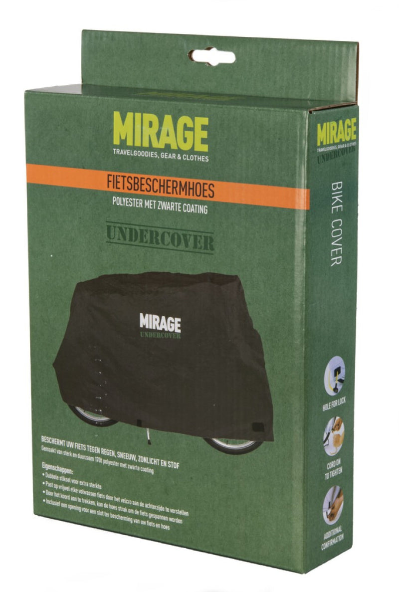 Load image into Gallery viewer, Mirage undercover beschermhoes fiets 170d polyester, zwart