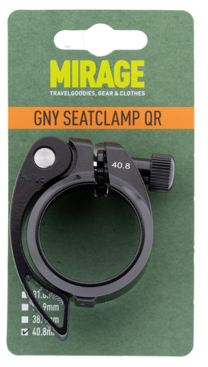 Load image into Gallery viewer, Buzaglo mirage zadelpenklem gny met qr, ø40.8mm, zwart