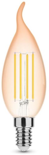 Afbeelding laden in galerijviewer, Enzo modee led tipkaars e14 4-28w 1800k filament amber dimbaar 2-pack - led7408