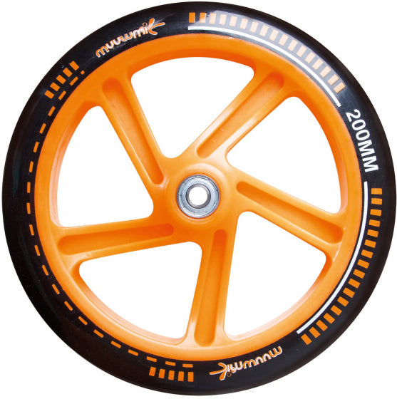 Load image into Gallery viewer, Muuwmi 2-wiel Kinderstep Opvouwbaar Voetrem Zwart Oranje