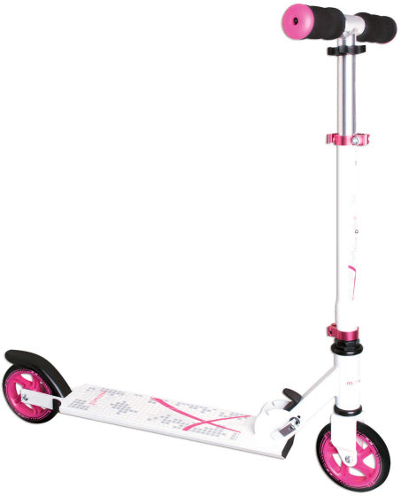 Load image into Gallery viewer, Muuwmi 2-wiel Kinderstep Opvouwbaar Voetrem Wit Roze