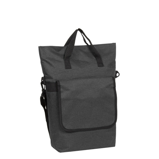 Load image into Gallery viewer, Bike drops shopper fietstas met schouderhengsel nylon 12l zwart