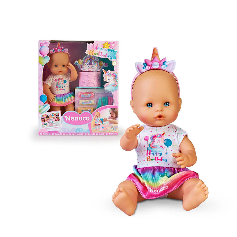 Load image into Gallery viewer, Nenuco unicorn birthday babypop 32cm