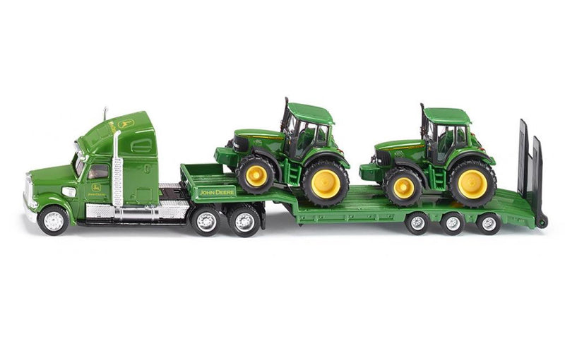 Load image into Gallery viewer, Siku 1837 dieplader met john deere tractoren