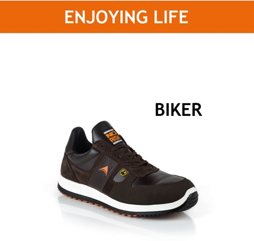 Afbeelding laden in galerijviewer, No risk biker laag 1206.02 s3 | bruin | maat 48 - 11.071.011.48
