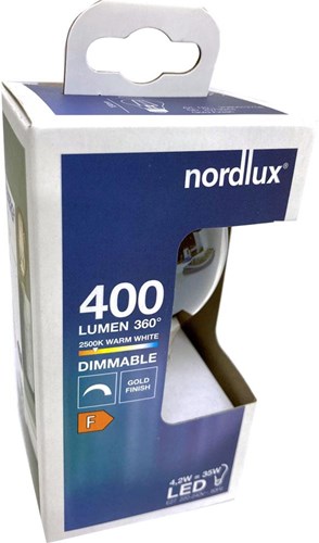 Afbeelding laden in galerijviewer, Enzo nordlux led gls e27 4,2-35w 2500k filament gold dimbaar - 2760080