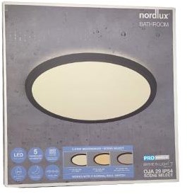 Afbeelding laden in galerijviewer, Enzo nordlux led plafonniere oja 29 zwart 15w 3000k 4000k 29cm - 4802299
