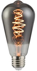 Afbeelding laden in galerijviewer, Enzo nordlux led st64 e27 5-15w 1800k filament spiraal grey dimbaar - 2760085