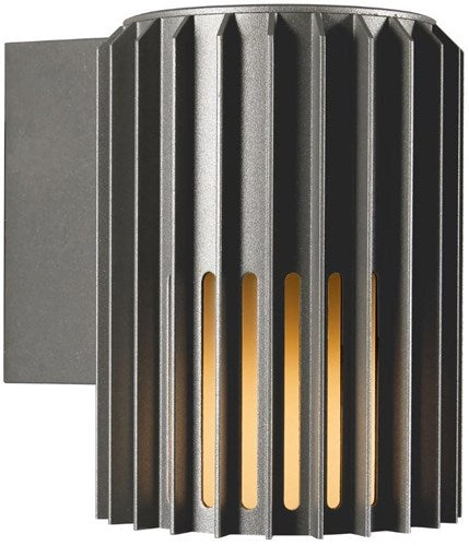 Afbeelding laden in galerijviewer, Enzo nordlux wandlamp aludra rond e27 zilver antraciet ip54 - 4800941