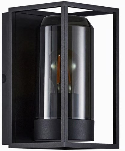 Afbeelding laden in galerijviewer, Enzo nordlux wandlamp griffin e27 zwart ip44 - 4800905