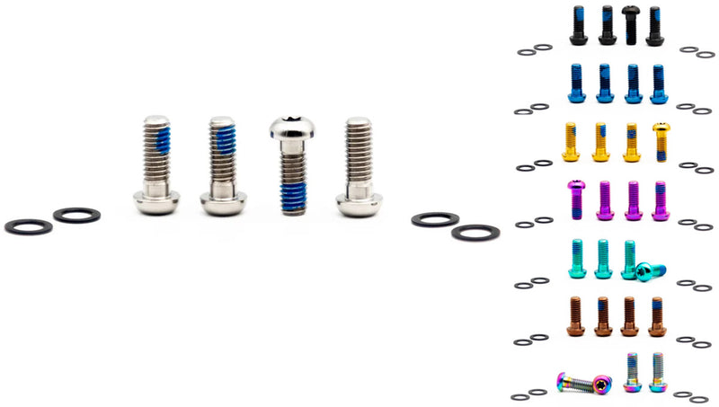 Load image into Gallery viewer, Oak components titanium screws set m6x16 for brake adapter (4 pieces)