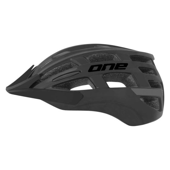 Load image into Gallery viewer, One mtb sport fietshelm zwart maat l (57-61 cm)