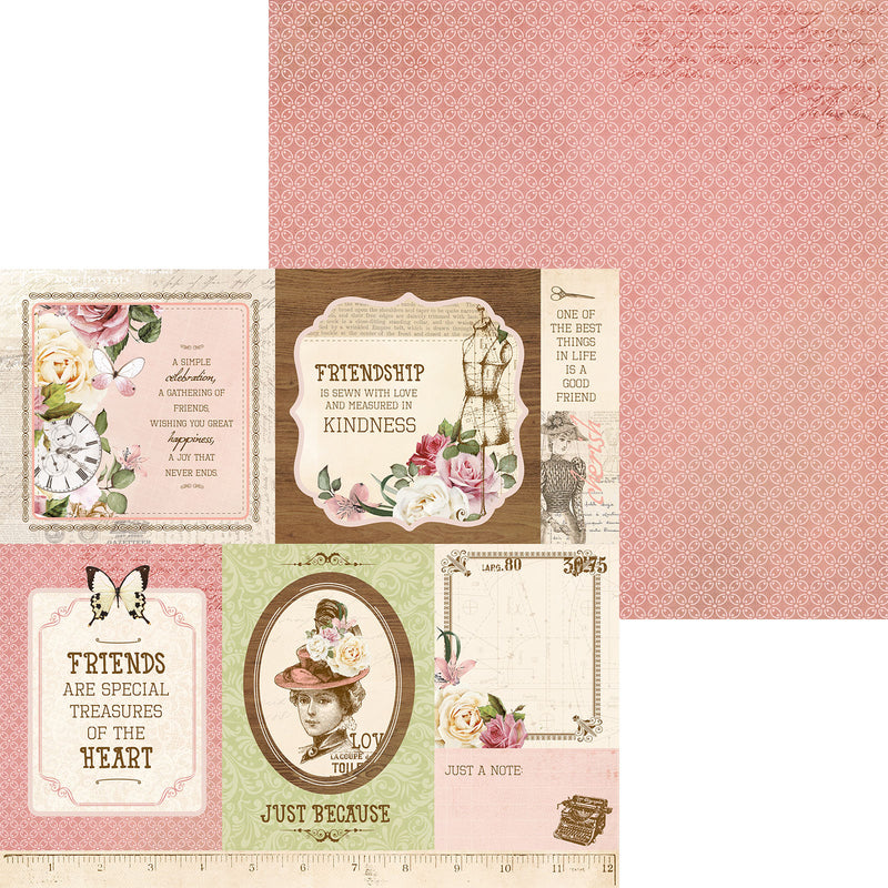 Load image into Gallery viewer, Kaisercraft • mademoiselle double-sided 30,5x30,5cm couture