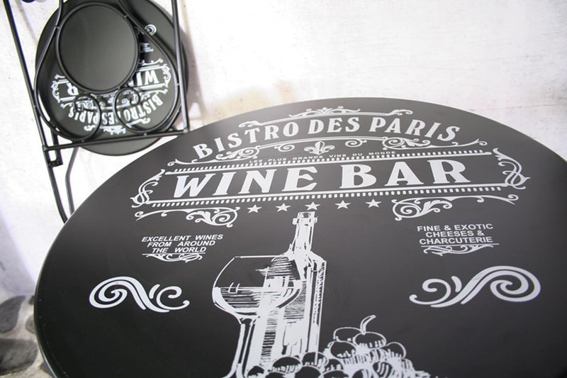 Load image into Gallery viewer, Sens bistroset paris 3-delig metaal zwart