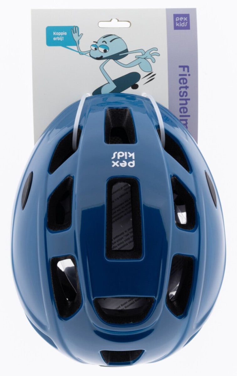 Load image into Gallery viewer, Pexkids kinderhelm in-mold 48-52cm blauw
