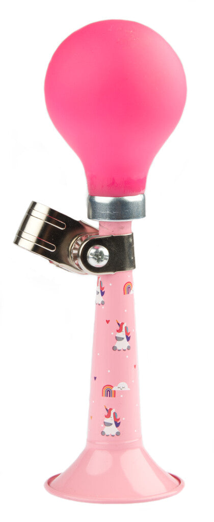 Load image into Gallery viewer, Fiets Hupe Pexkids Unicorn - Roze met een roze eekhoorn