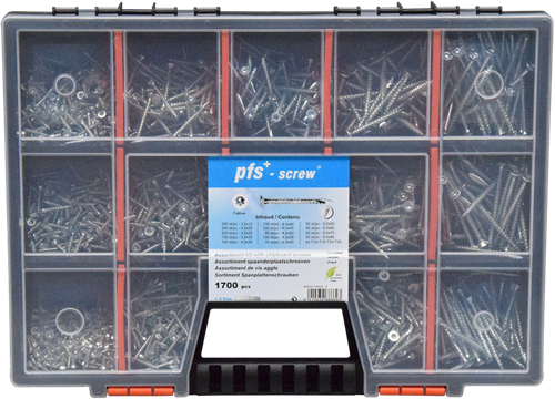 Load image into Gallery viewer, Pgb-europe pgb-fasteners | assortimentsdoos met schroeven 1700 dlg pwvtv - ass014001170002