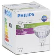 Afbeelding laden in galerijviewer, Philips corepro ledspotlv 5-35w 827 mr16 36gr led3517