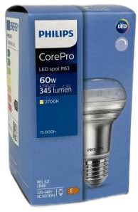 Afbeelding laden in galerijviewer, Philips corepro r63 4,5w-60w 827 e27 dimbaar - led3307