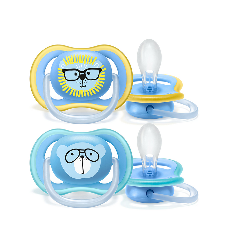 Afbeelding laden in galerijviewer, Philips fopspeen avent ultra air blauw 2 stuks