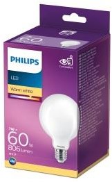 Load image into Gallery viewer, Philips led globe g93 e27 7-60w 2700k filament mat blister - 5103263