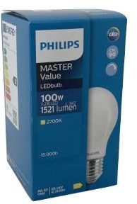 Afbeelding laden in galerijviewer, Philips led gls e27 11,2-100w 2700k filament mat dimbaar - led3798